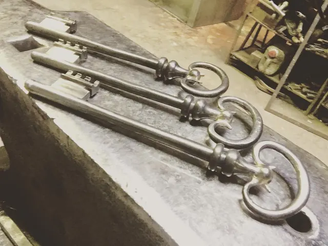 Clés forgées à l'atelier
